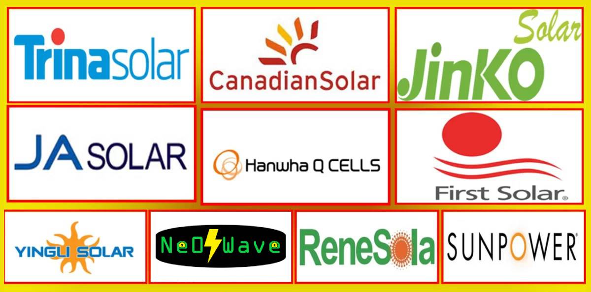 Solar brand logos